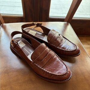 Classic Brown Leather Loafers